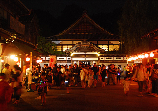 下町の提灯　庭園のあかり