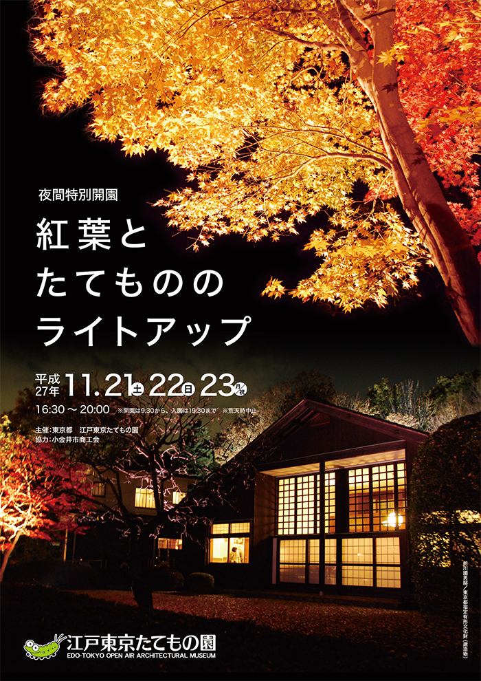 紅葉とたてもののライトアップ◯2015(平成27)11/21-23