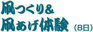 凧つくり＆凧あげ体験（8日）