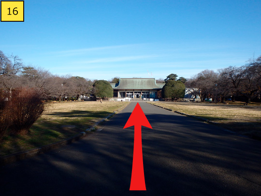 ⑯You can see Edo-Tokyo Open Air Architectural Museum on the left side.