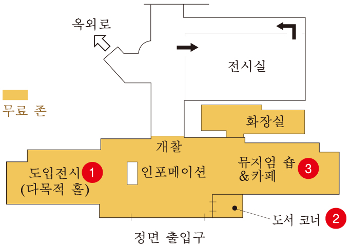 ビジターセンター内